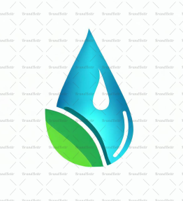 Wassertropfen und Blatt